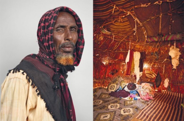 Somali Refugee and his home.