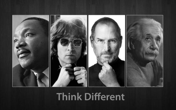 Martin Luther King Jr. John Lennon Steve Jobs Albert Einstein