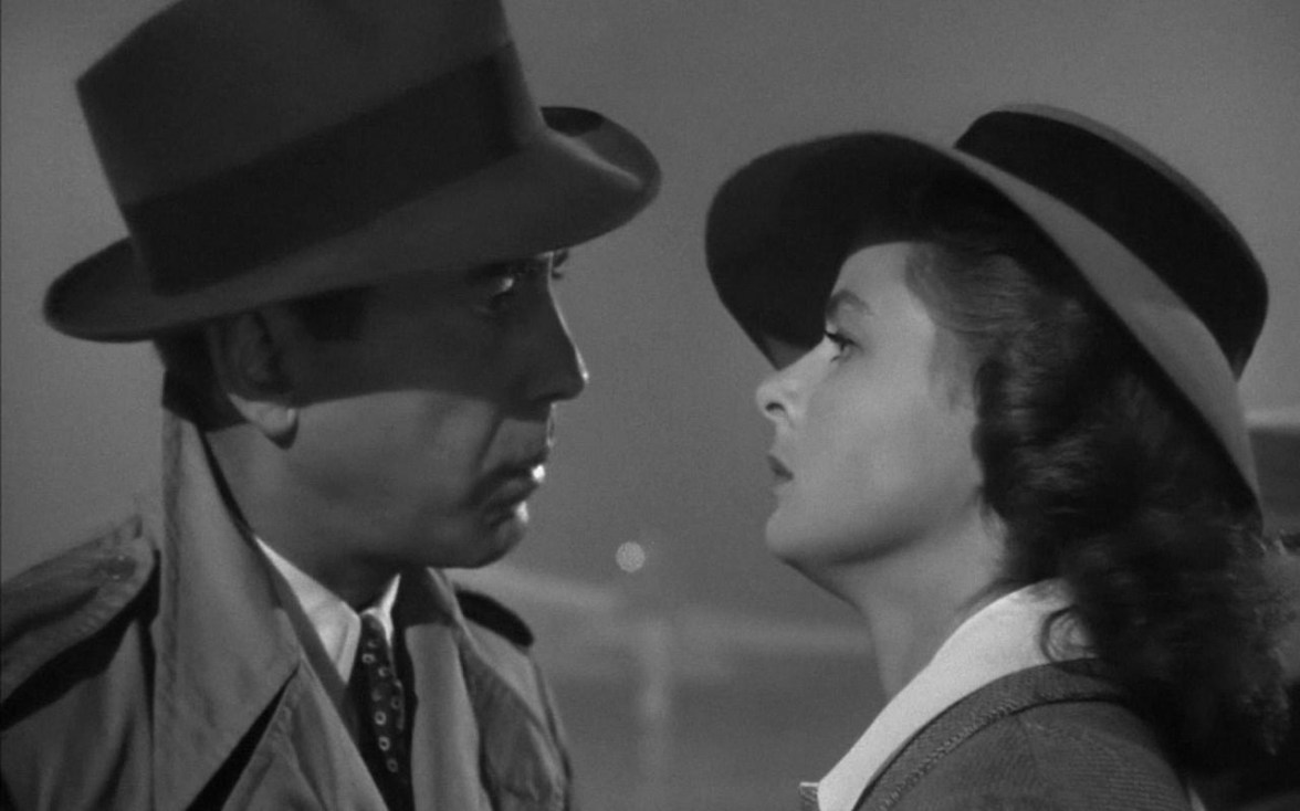 Humphrey Bogart and Ingrid Bergman in Casablanca