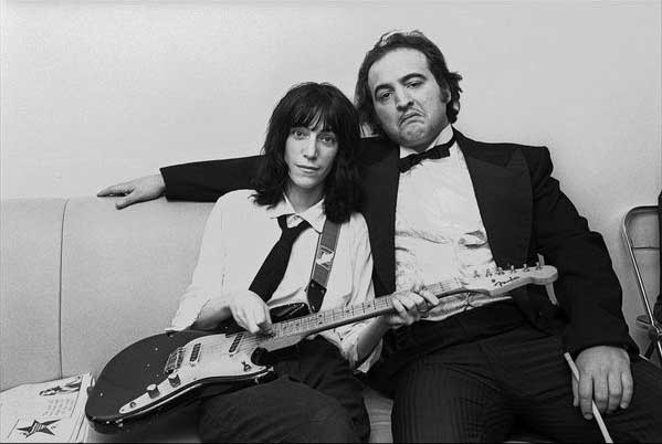 Patti Smith and John Belushi, 1976.