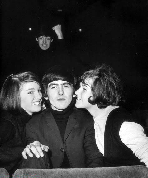 Paul McCartney photo bombing George Harrison